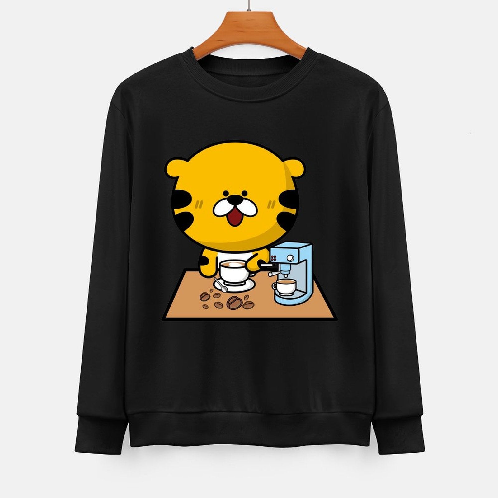 Front Patterned Long Sleeve TopStreet ModernFit